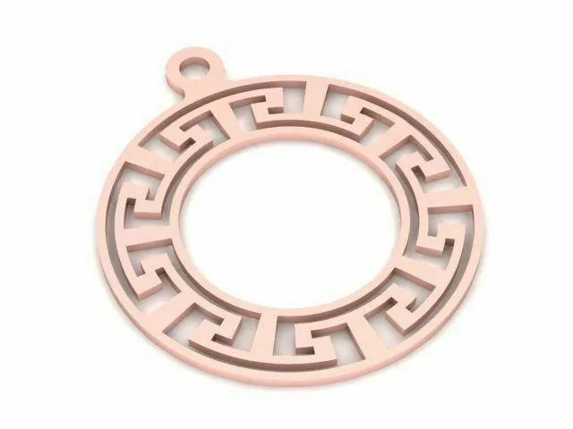 18k Pendant Solid Rose Gold Ladies Jewelry Elegant Designer Pattern CGP13R