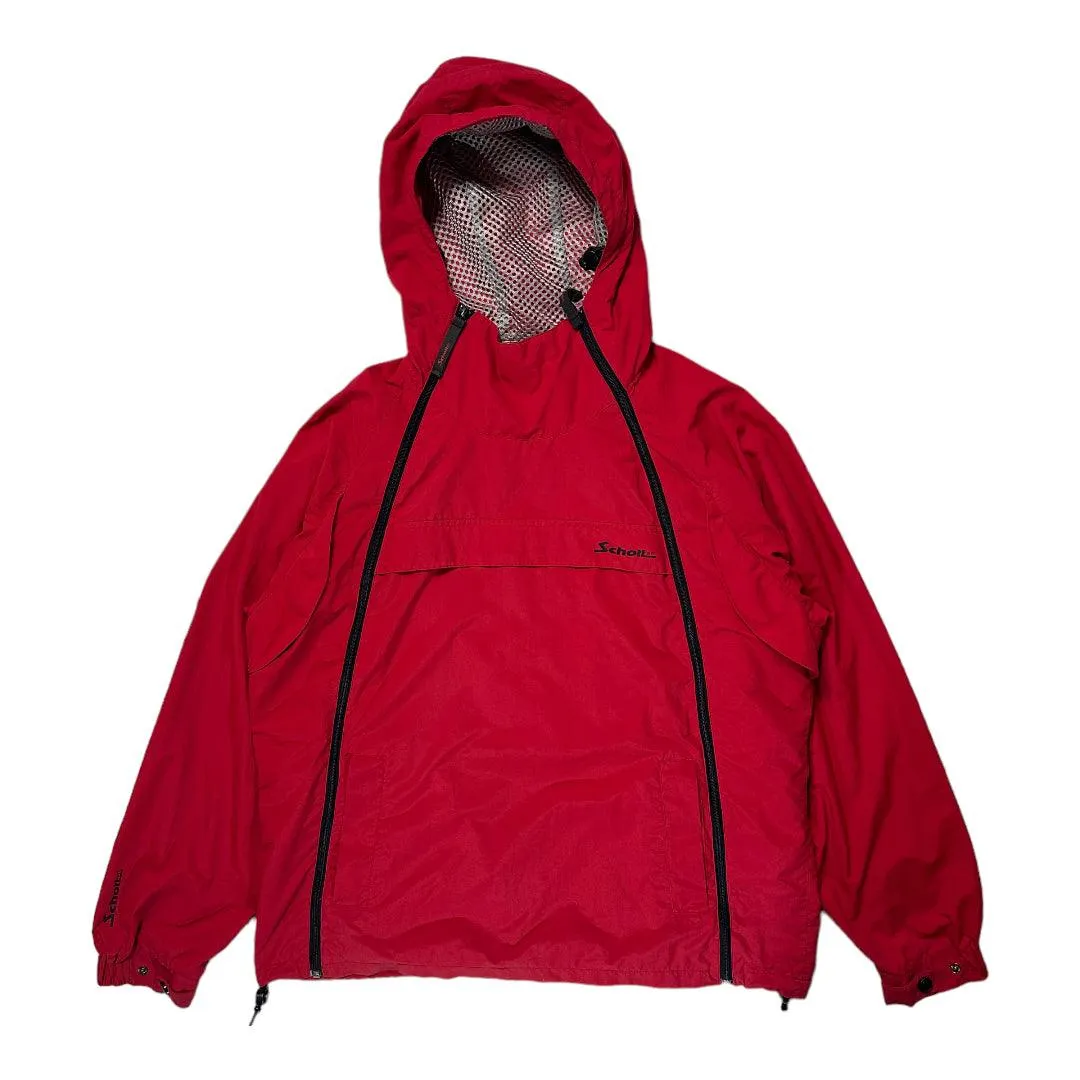 2000s Schott NYC Asymmetrical Red Zip Jacket