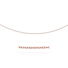 2.5mm 14k Rose Gold Pendant Chain with Textured Links-rx47480-16