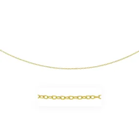 2.5mm 14k Yellow Gold Pendant Chain with Textured Links-rx62477-16