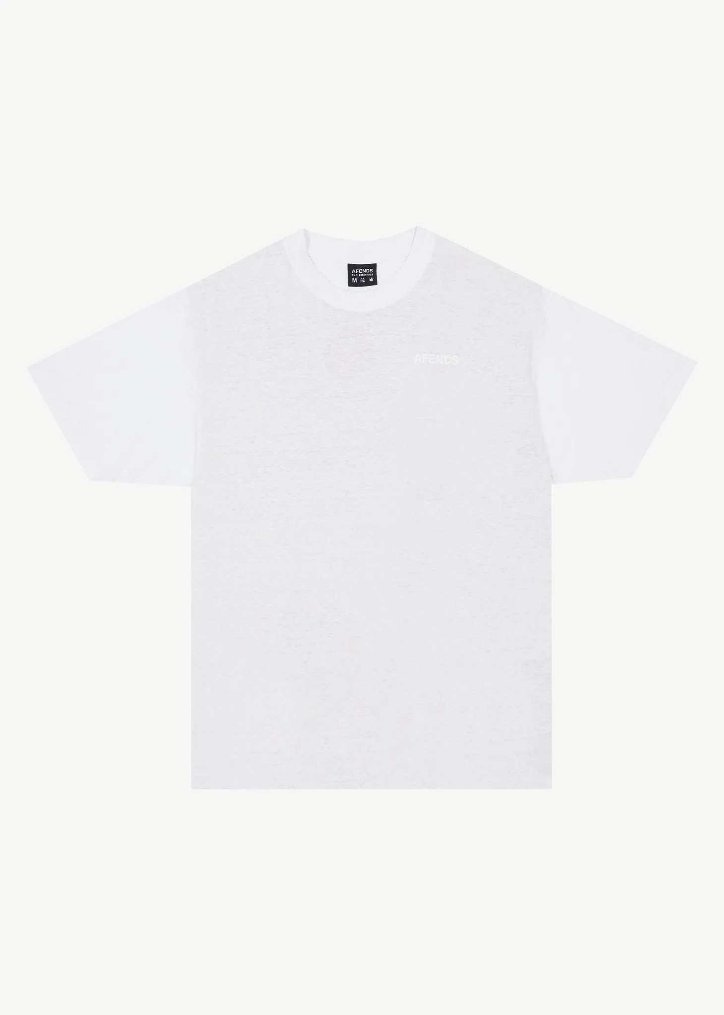 AFENDS Mens Staple - Boxy Fit Tee - White