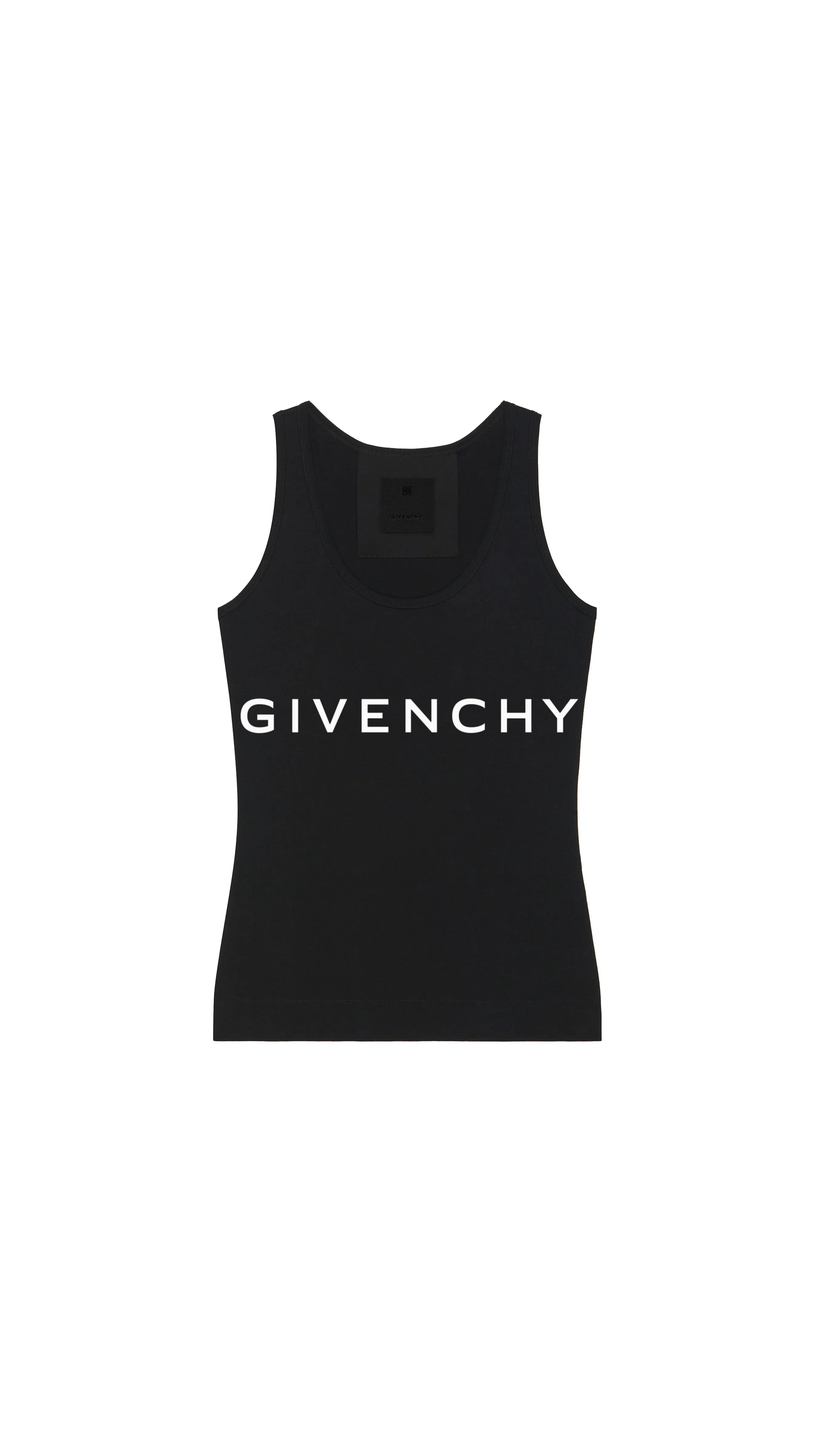 Archetype Slim-fit Tank Top in Cotton - Black