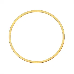 Beadable Open Frame Link, Circle 35mm, Gold Tone (4 Pieces)