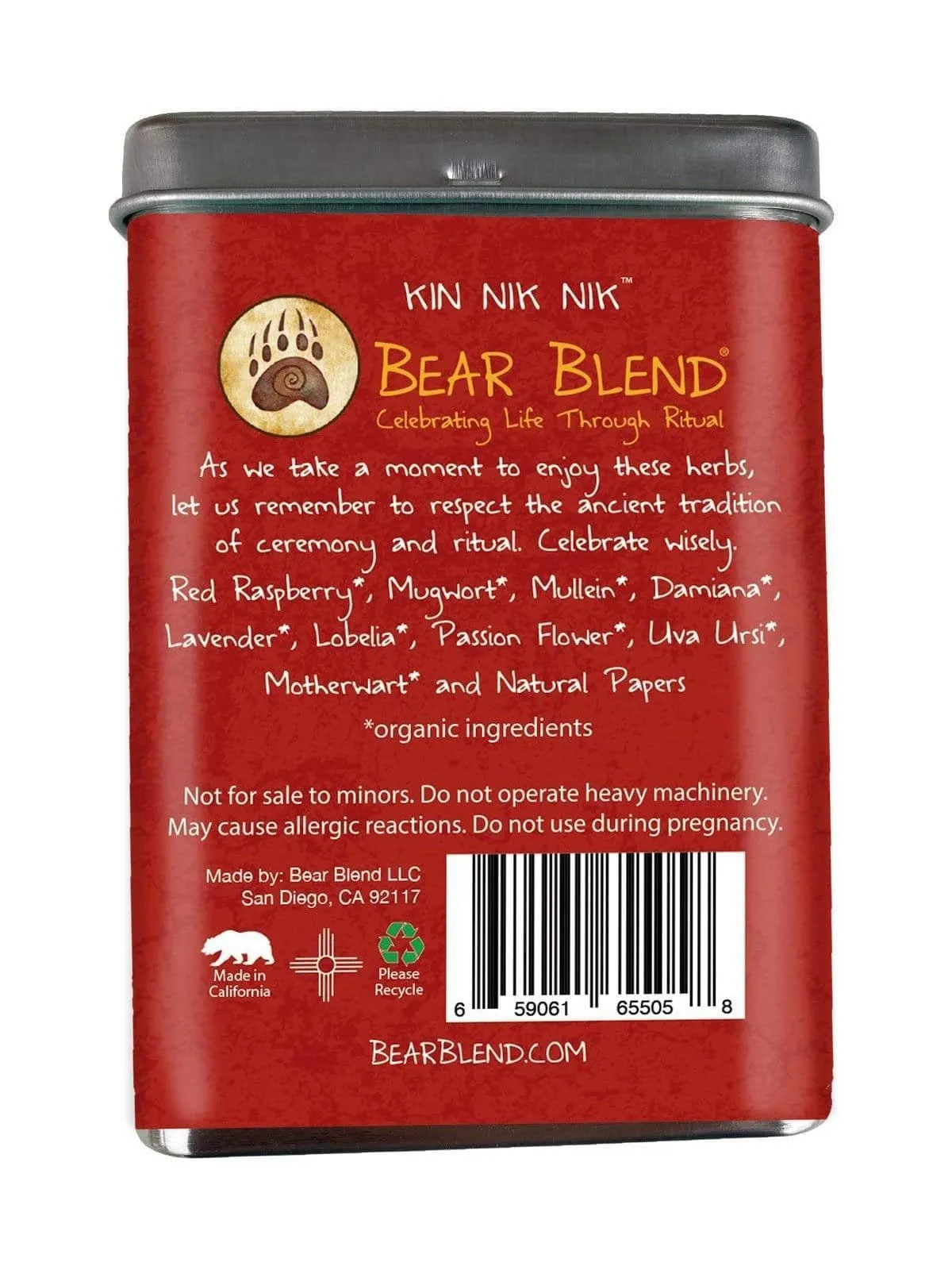 Bear Blend Organic Smoke Blend - Kin Nik Nik