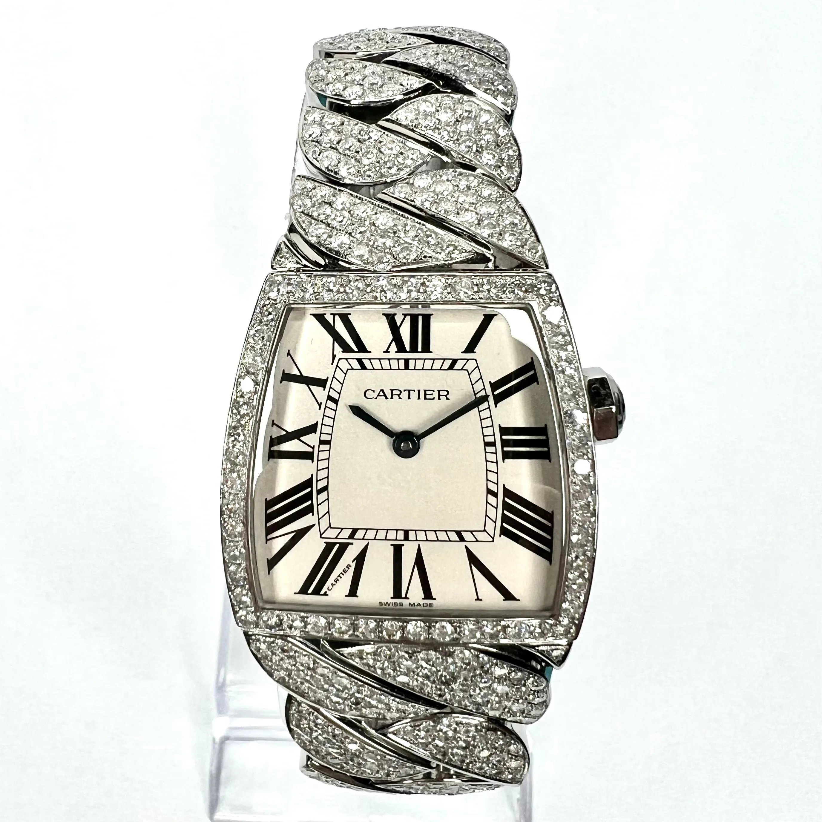 CARTIER LA DONA 2835 Quartz 28mm Steel 6.08TCW Diamond Watch