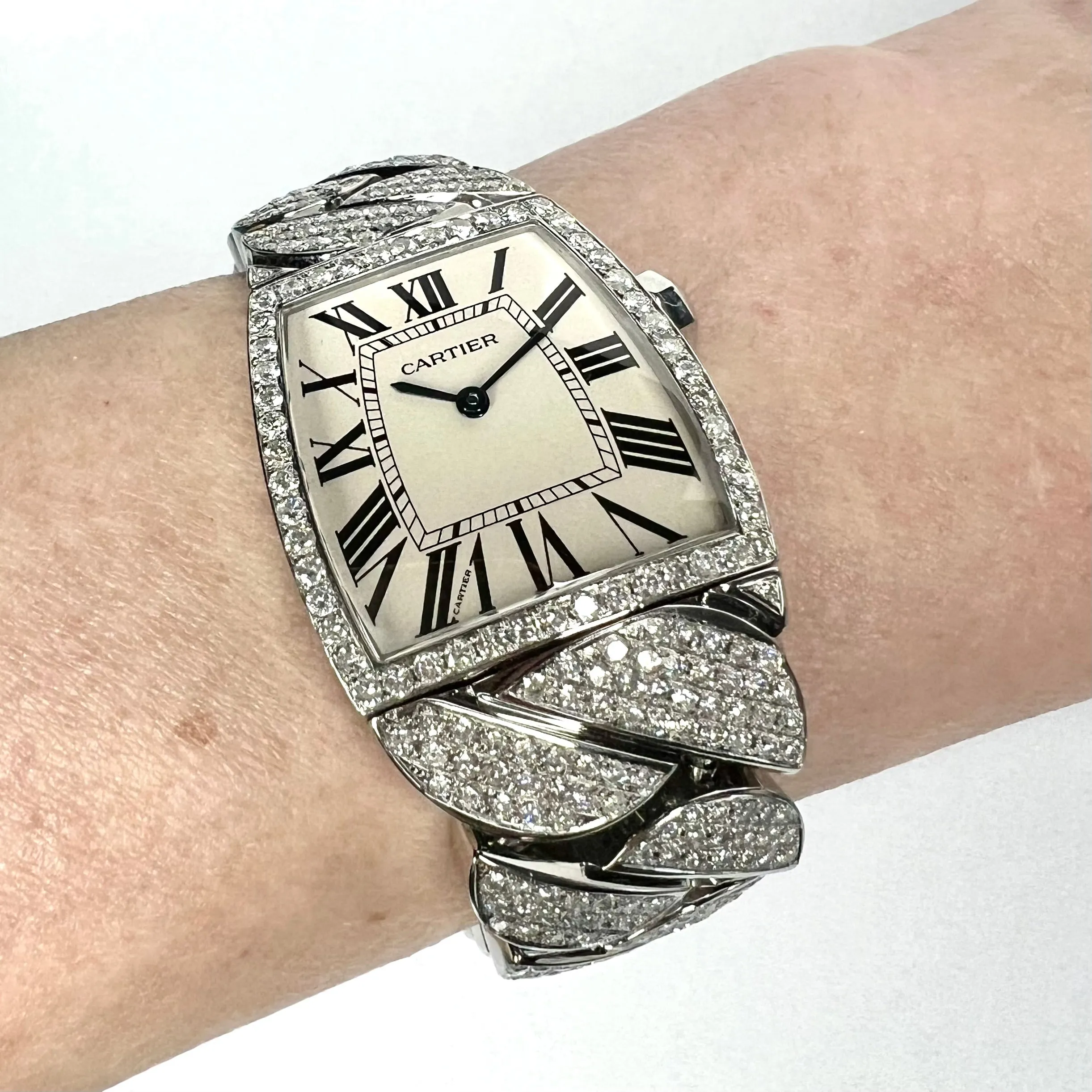 CARTIER LA DONA 2835 Quartz 28mm Steel 6.08TCW Diamond Watch