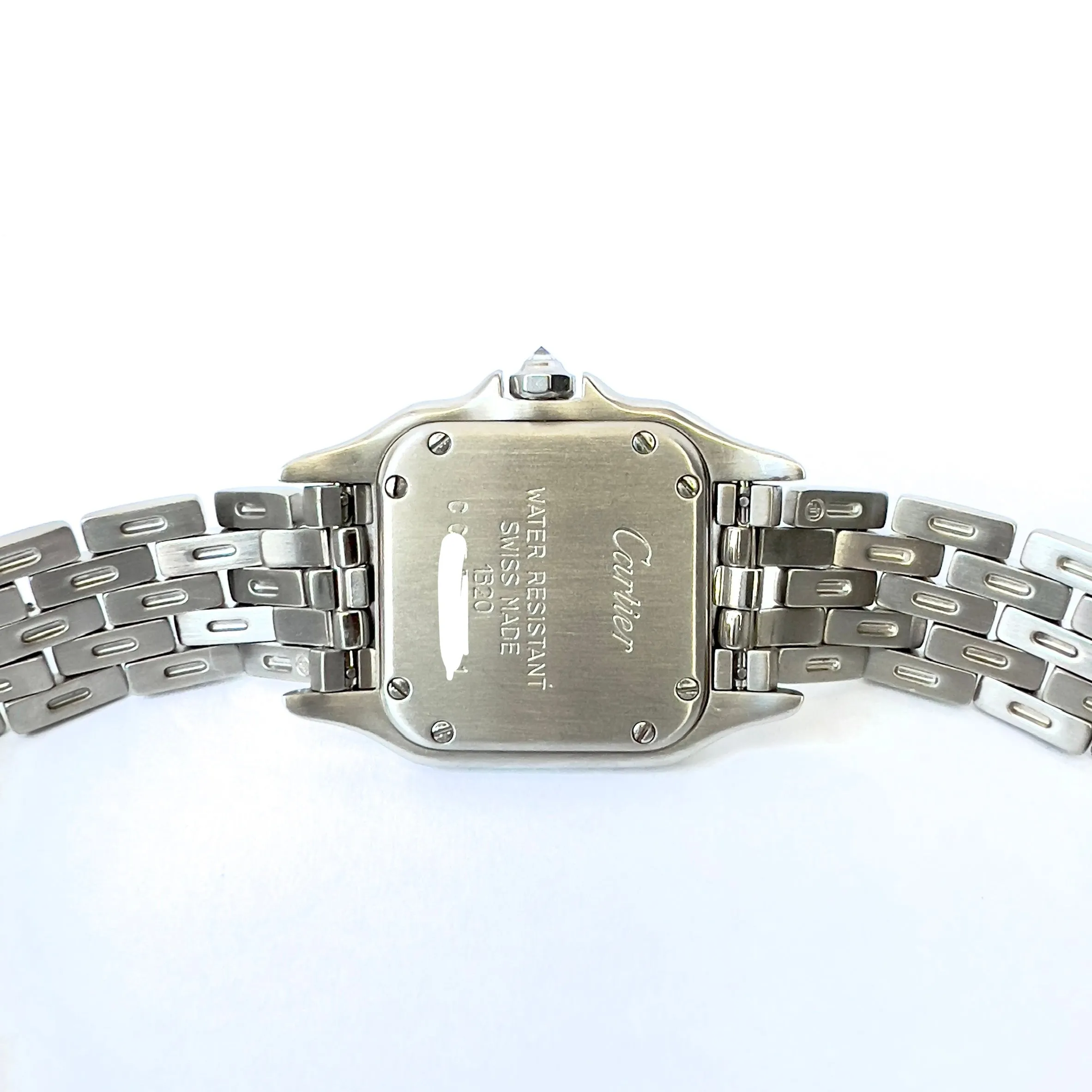 CARTIER PANTHERE 23mm Quartz Steel 0.47TCW DIAMOND Watch