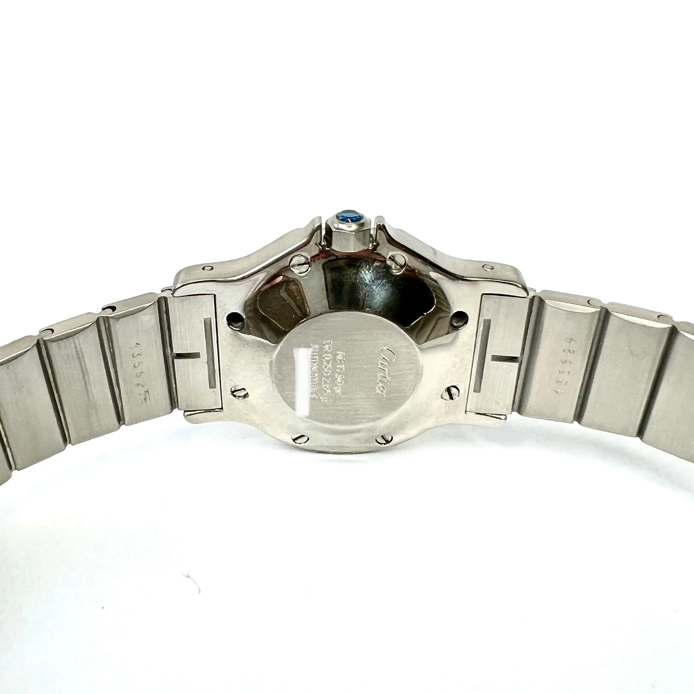 CARTIER SANTOS OCTAGON Automatic Date 31mm 2 Tone Watch