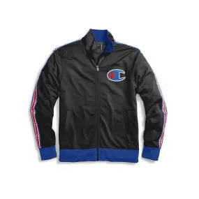 Champion Track Jacket Chain Stitch on Felt C Black Surf The Web Men V3377-549870-HHT