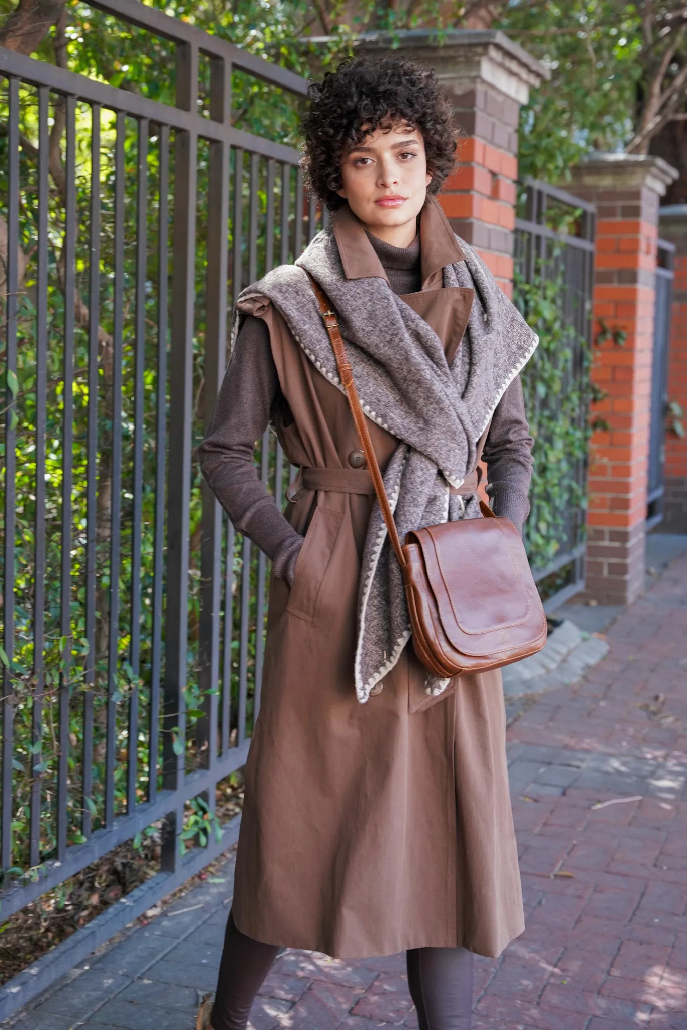 Choc Sleeveless Coat