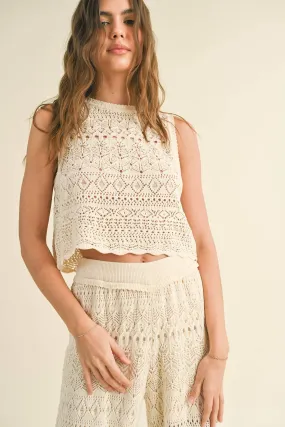 Crochet Pattern Back Button Top