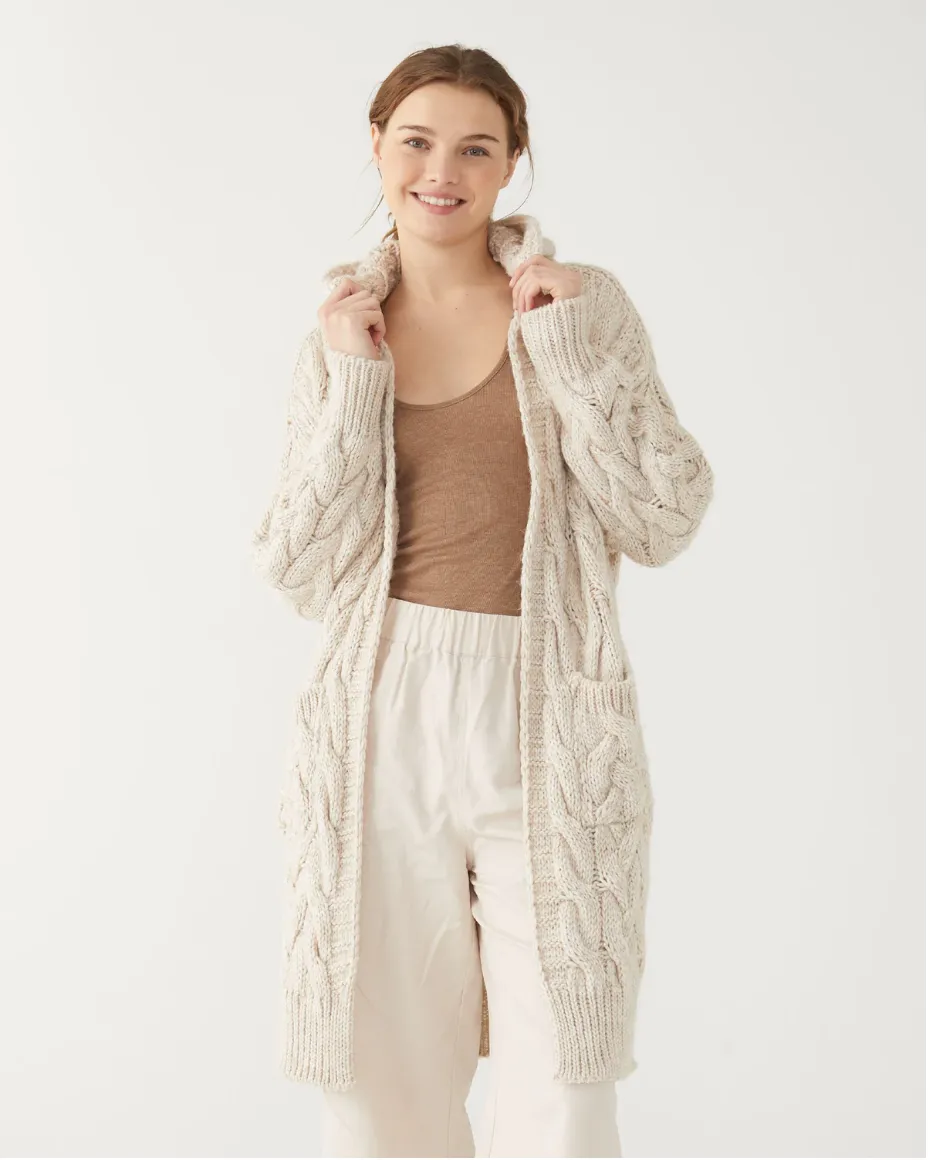 D MerSea Bonfire Hooded Duster - sea salt