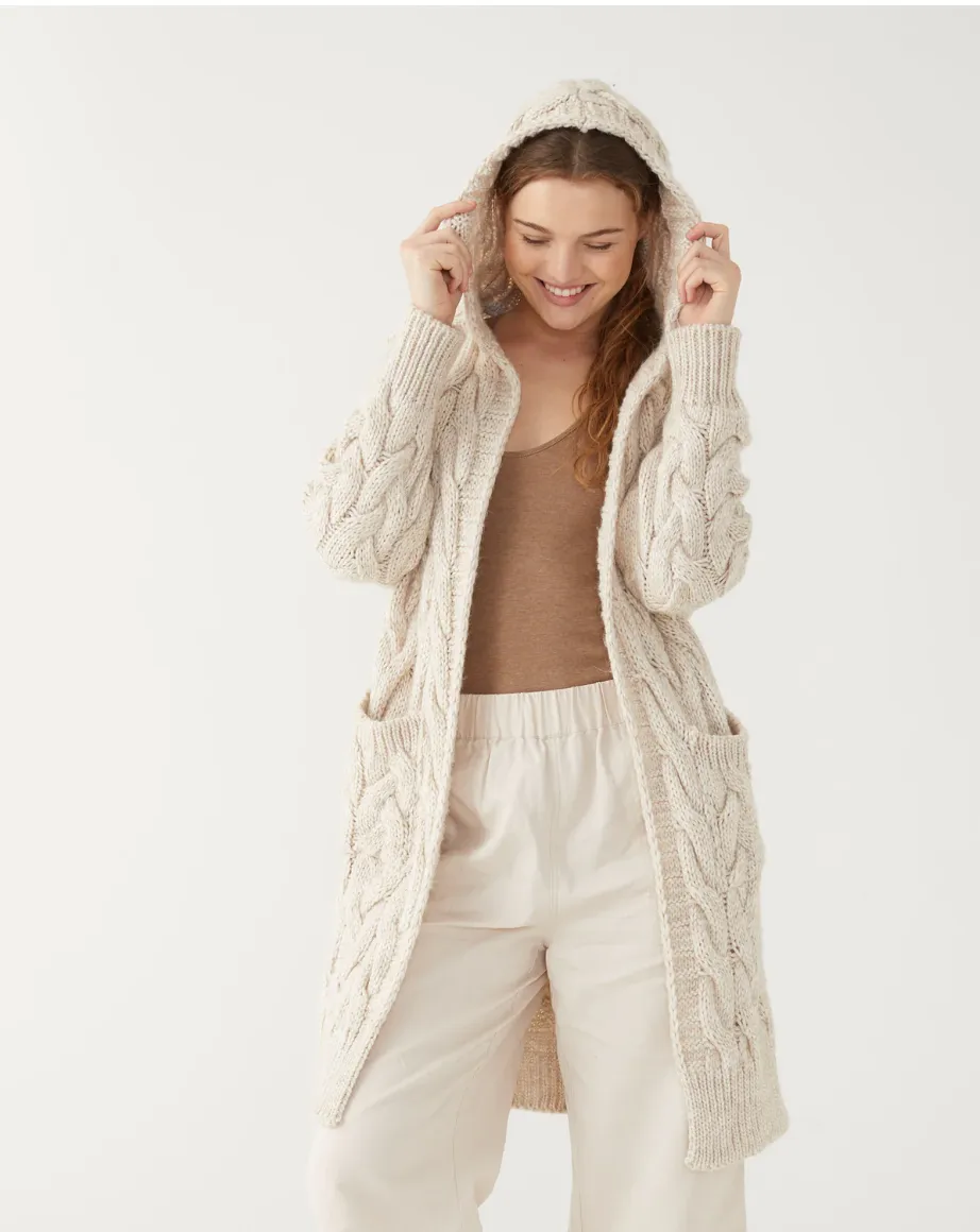 D MerSea Bonfire Hooded Duster - sea salt