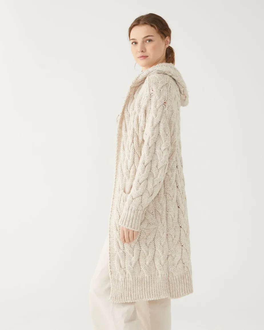 D MerSea Bonfire Hooded Duster - sea salt