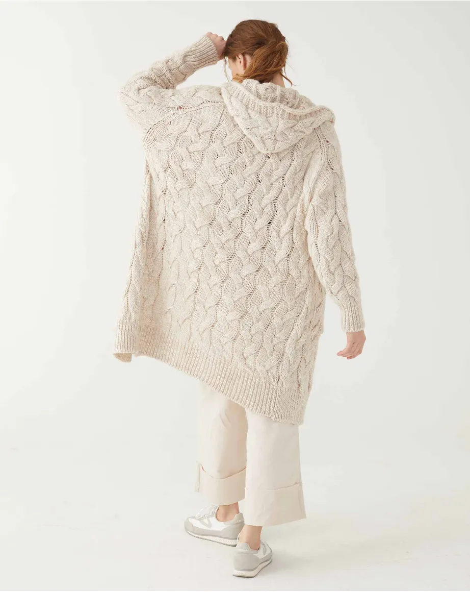 D MerSea Bonfire Hooded Duster - sea salt