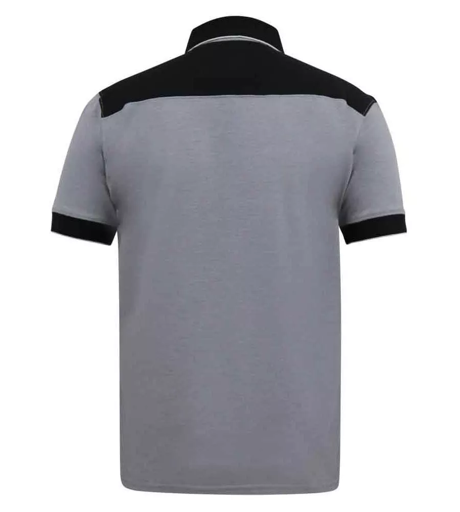 D555 Big Mens Pique Polo Shirt With Ribbed Collar and Cuffs (PRINSTEAD)