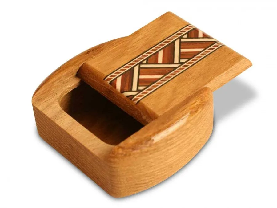 Diagonal Pattern Inlay Mystery Box