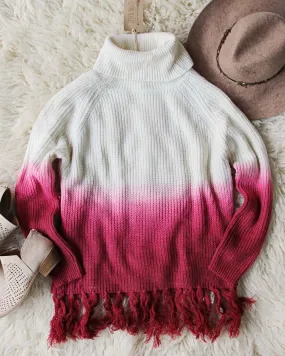 Dip Dye Tassel Sweater