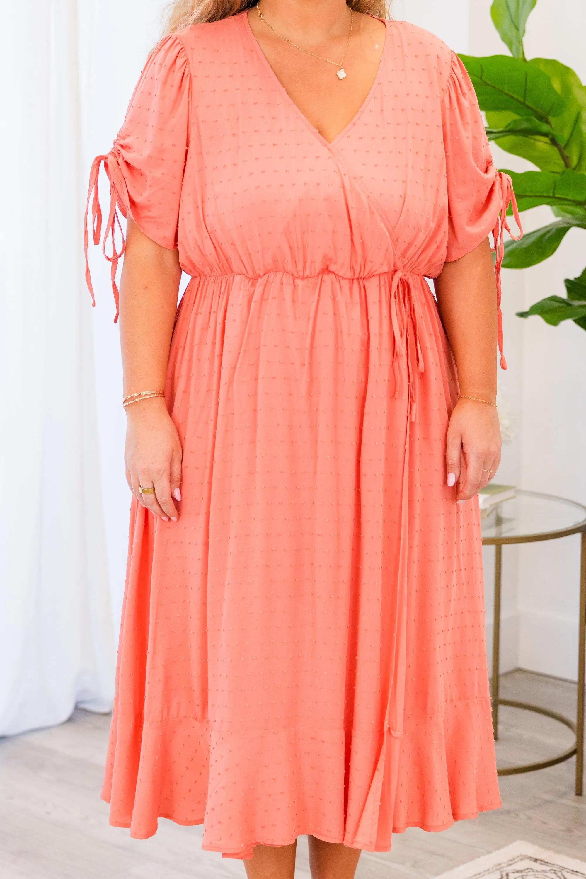 Feeling So Fun Dress, Peach