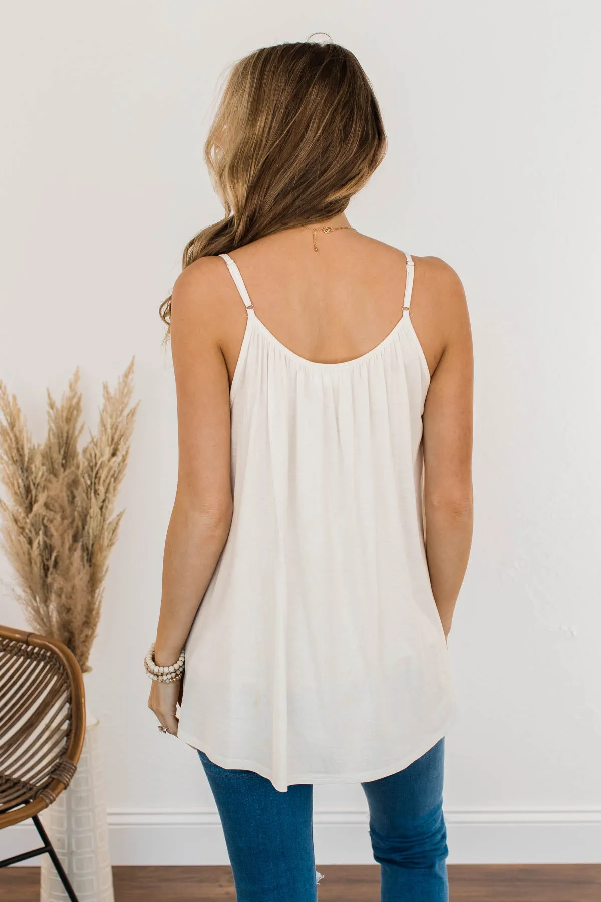 Festival Memories Crochet Tank- Cream