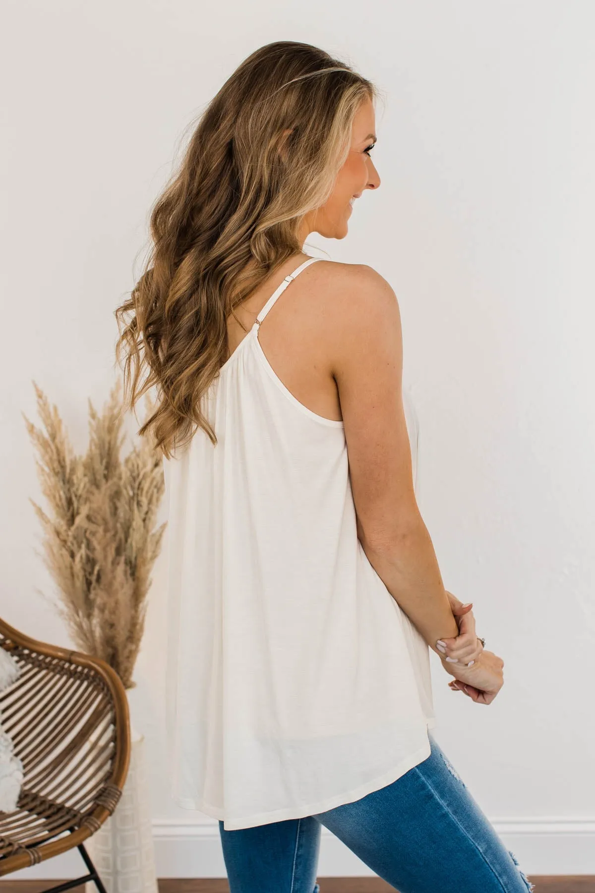 Festival Memories Crochet Tank- Cream