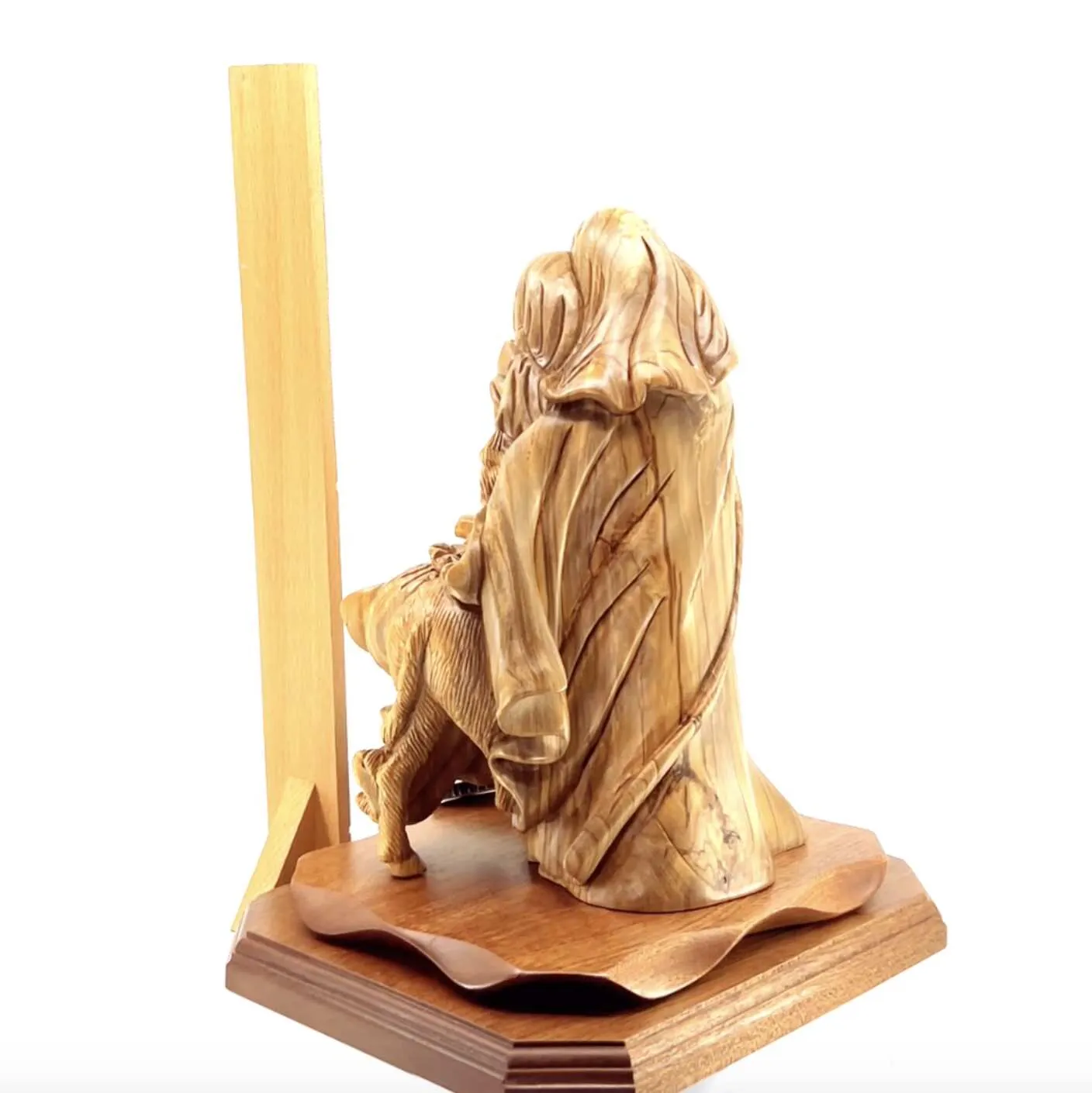 Flight into Egypt, 10.2 Olive Wood Carving from Holy Land