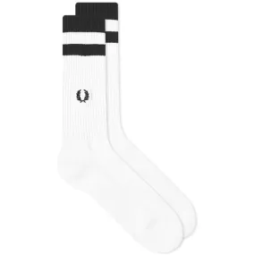 Fred Perry Tipped Sports SockSnow White & Black