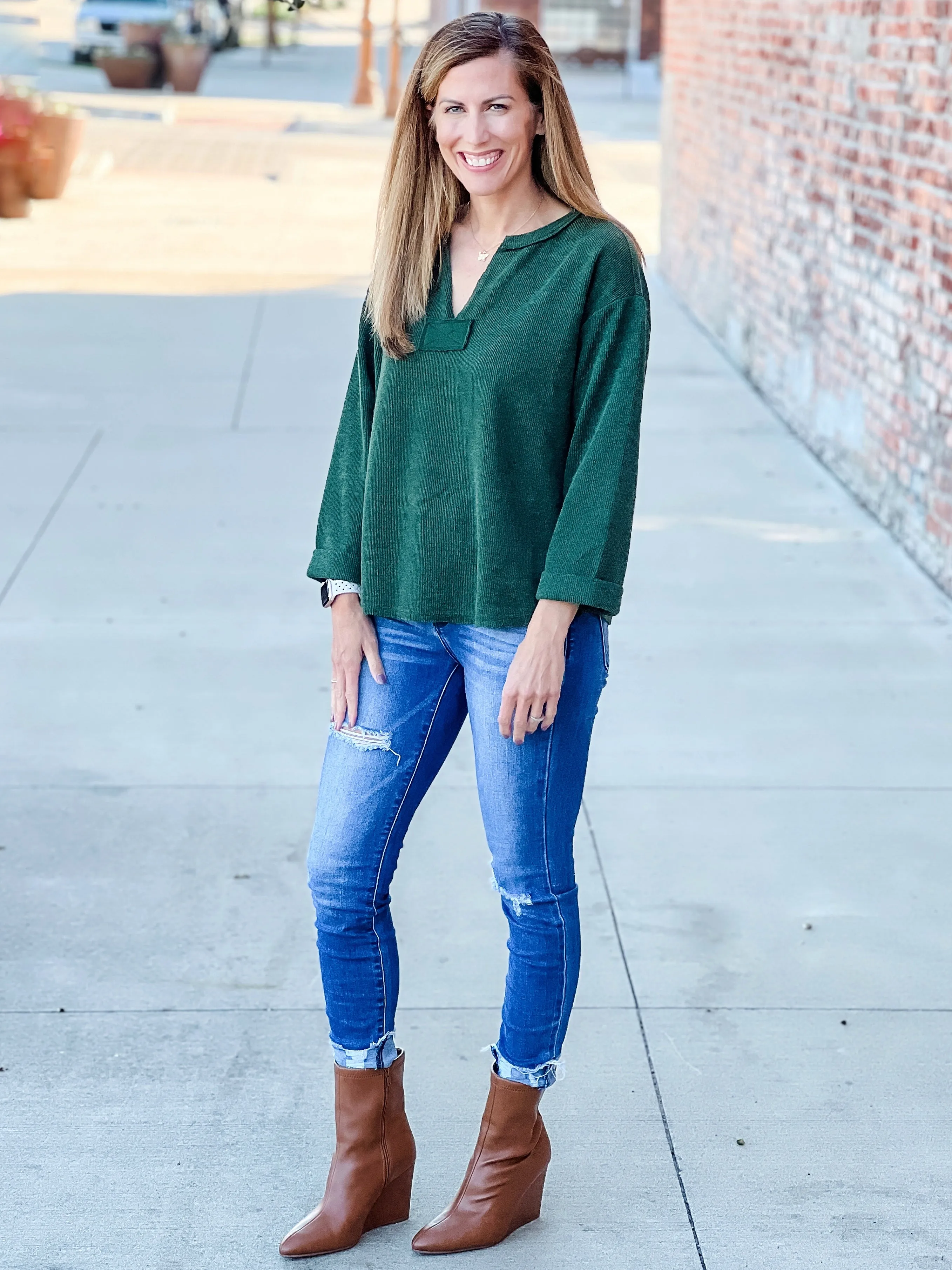 Front Row Sweater |Olive