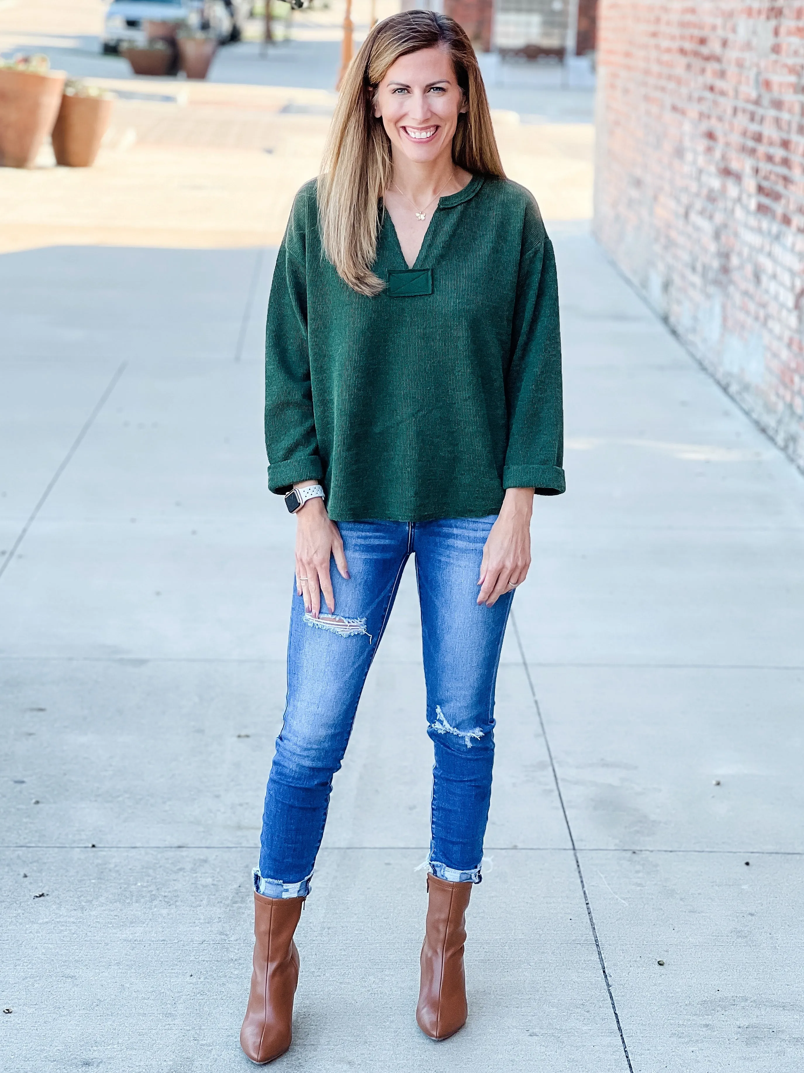 Front Row Sweater |Olive