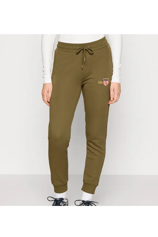 GANT Women Gold Shield Sweatpants Green