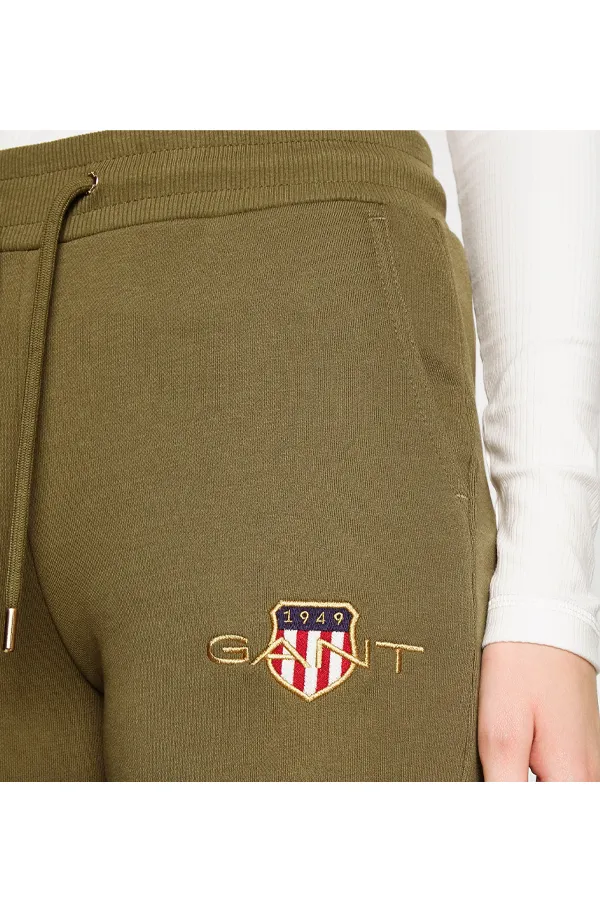 GANT Women Gold Shield Sweatpants Green