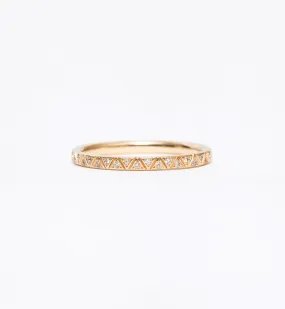 Geometric Pattern Eternity Band