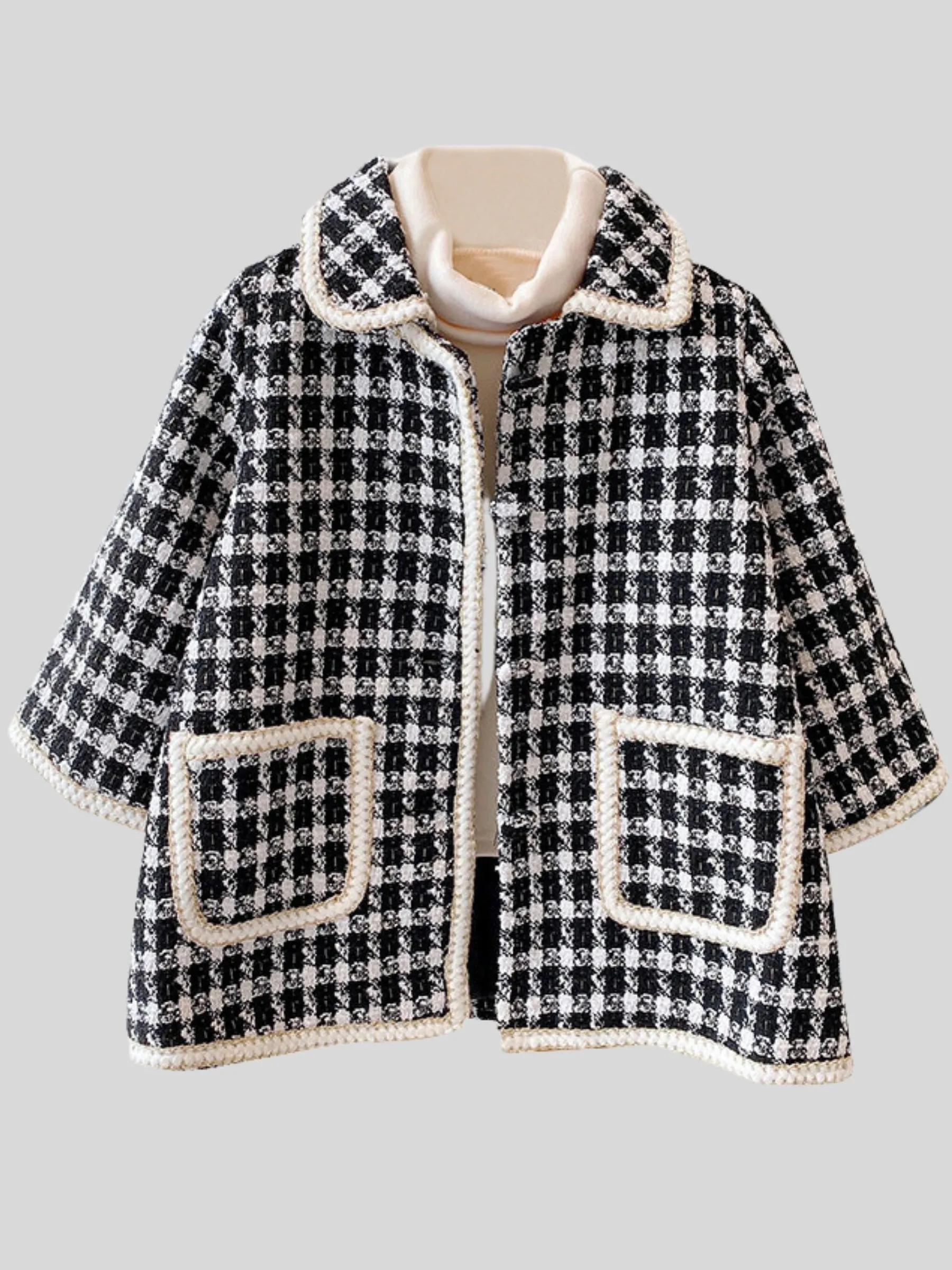 Girls She's Got Style Heavyweight Plaid Jacket