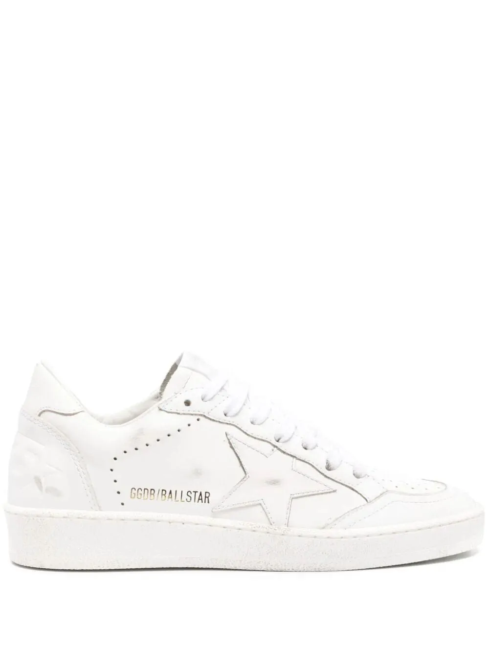 GOLDEN GOOSE White Leather Low-Top Sneaker for Women from Deluxe Brand