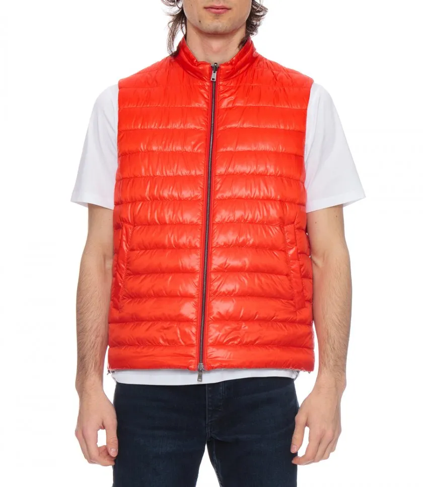 HERNOREVERSIBLE TWO-TONE WAISTCOAT IN NYLON ULTRALIGHT