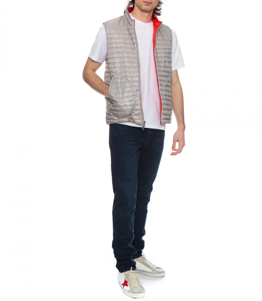 HERNOREVERSIBLE TWO-TONE WAISTCOAT IN NYLON ULTRALIGHT