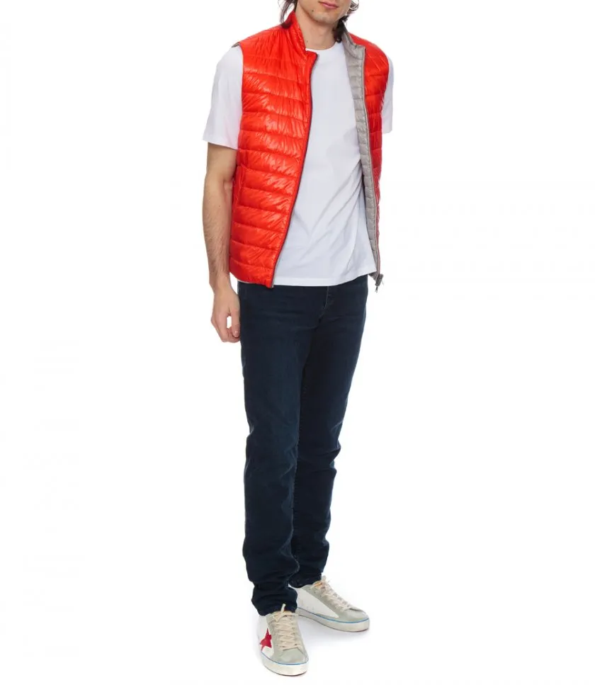 HERNOREVERSIBLE TWO-TONE WAISTCOAT IN NYLON ULTRALIGHT