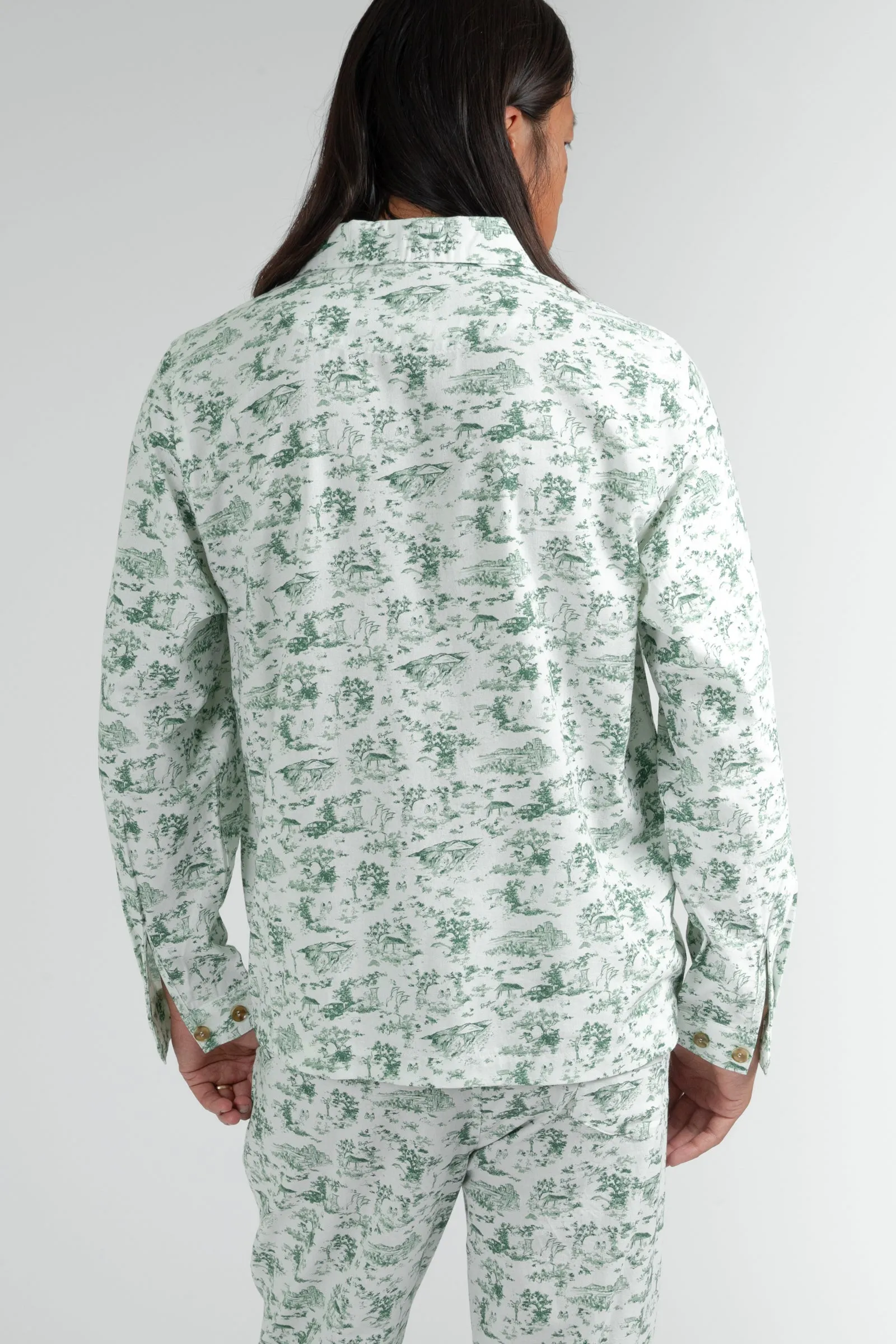 Holiday Pajama Shirt Green