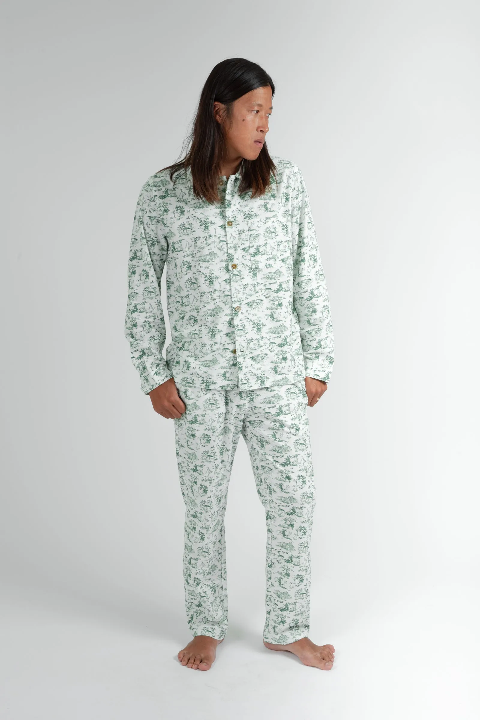 Holiday Pajama Shirt Green