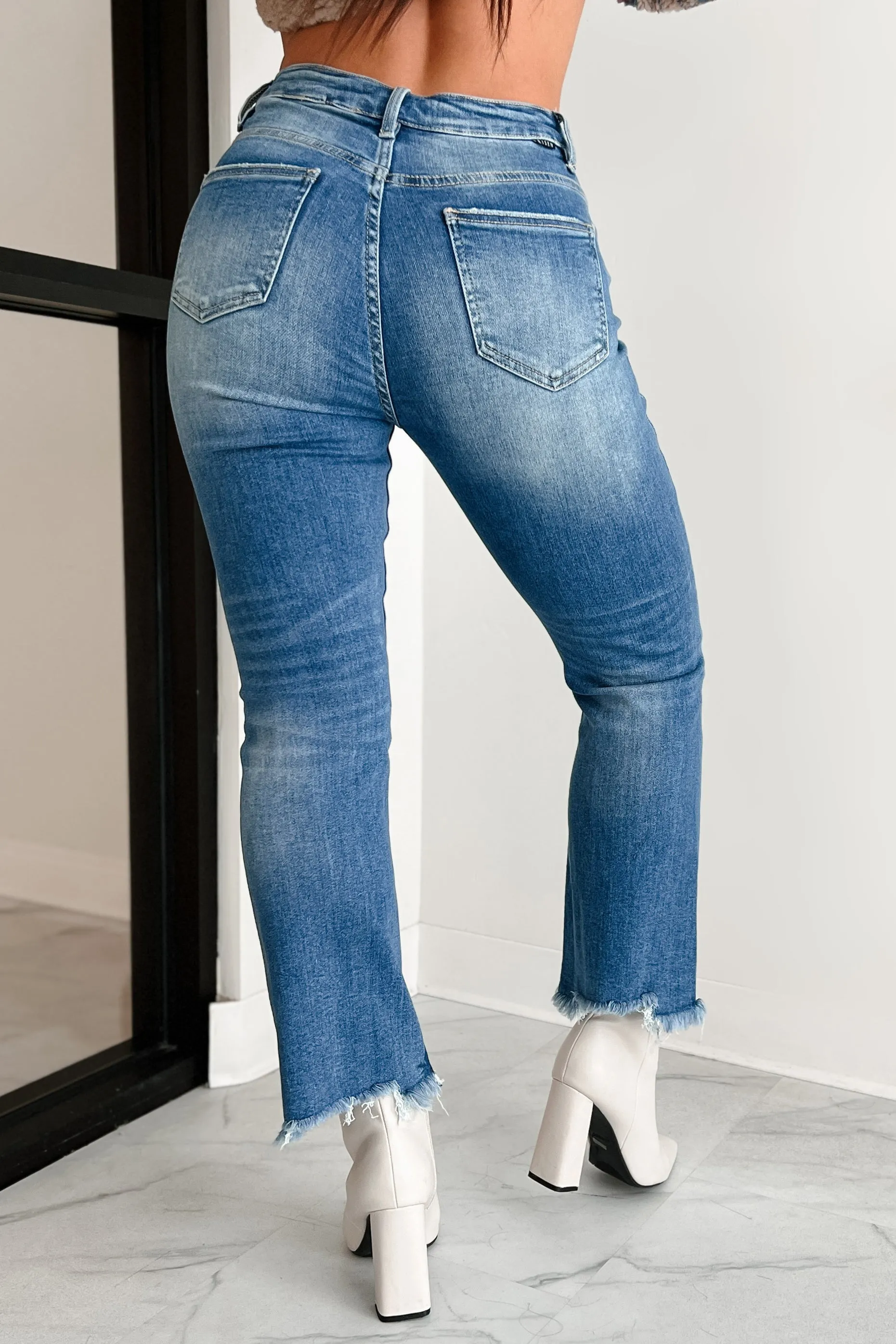 Karina High Rise Crop Flare Risen Jeans (Medium)