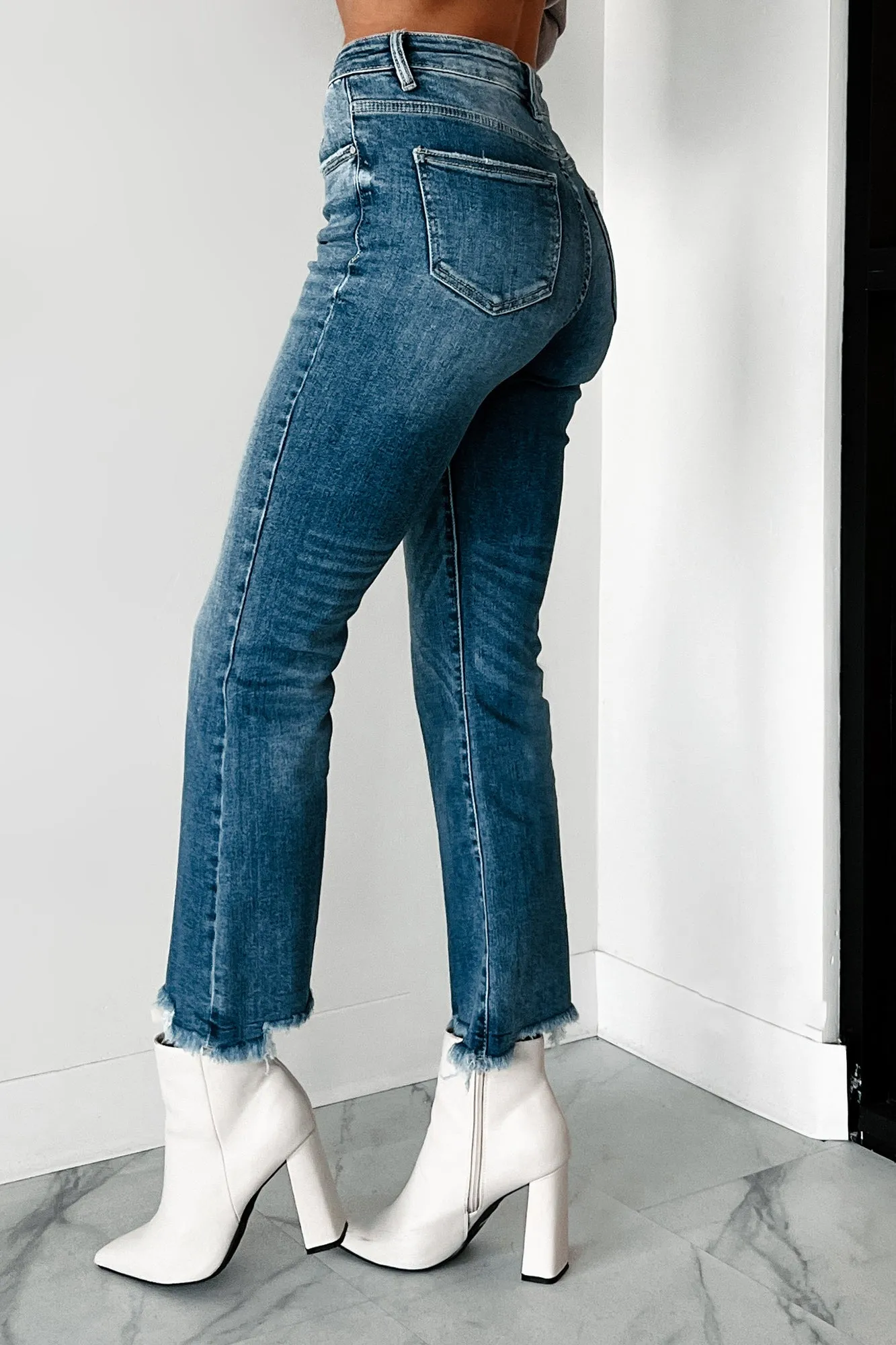 Karina High Rise Crop Flare Risen Jeans (Medium)