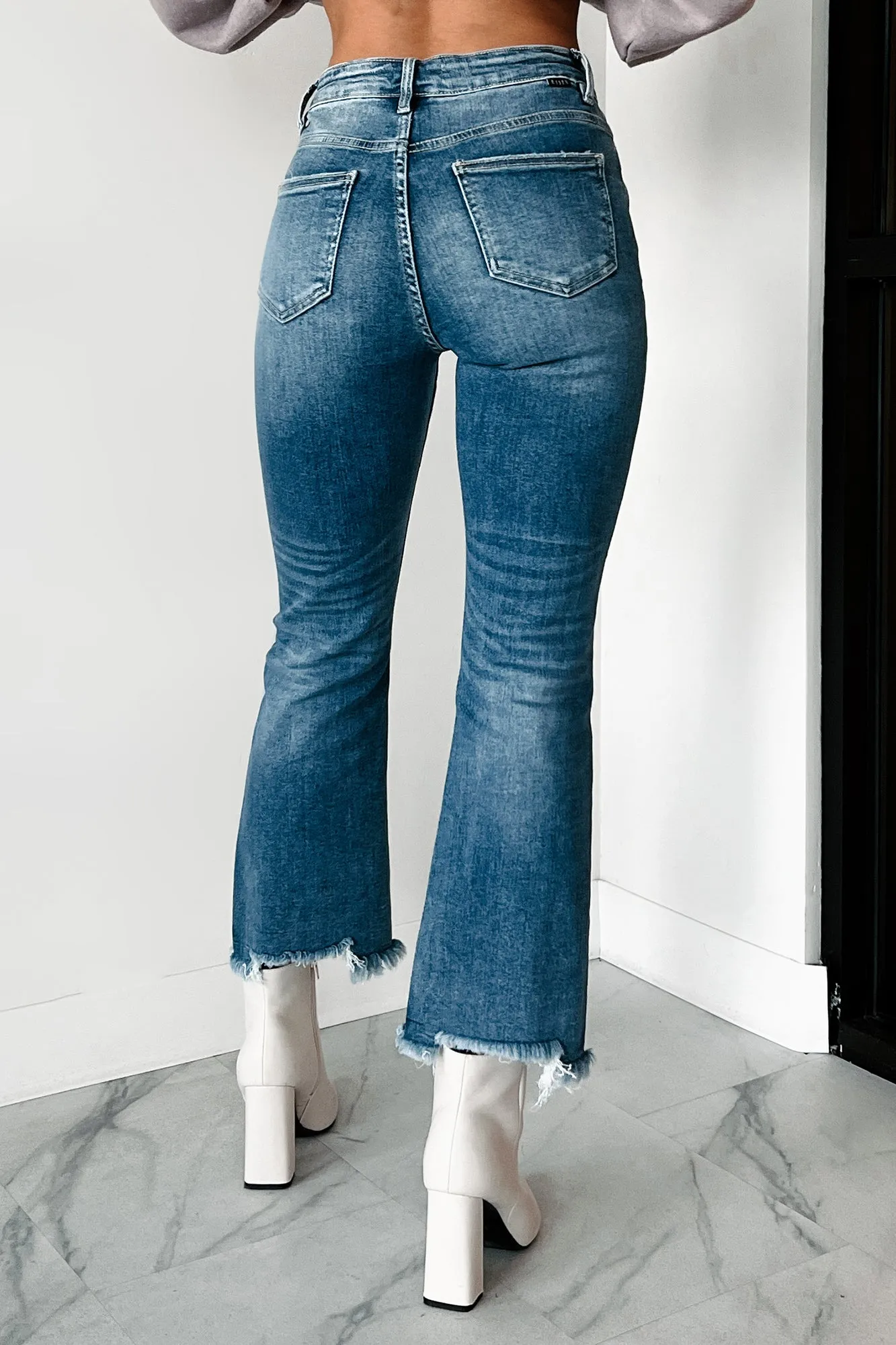 Karina High Rise Crop Flare Risen Jeans (Medium)