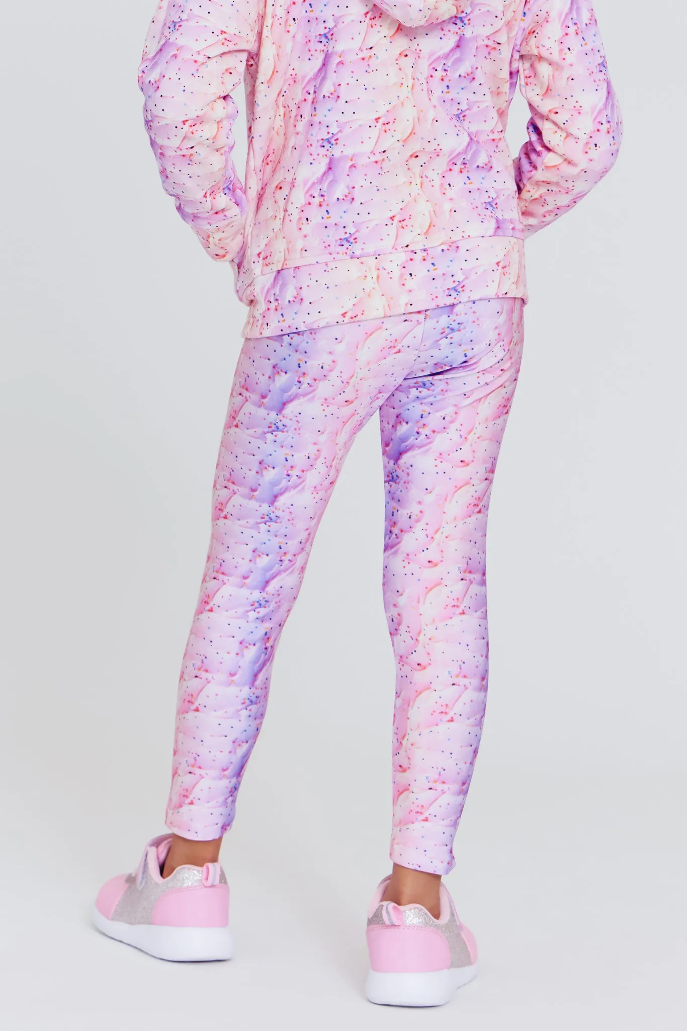 Kids Leggings in Tie Dye Frosting