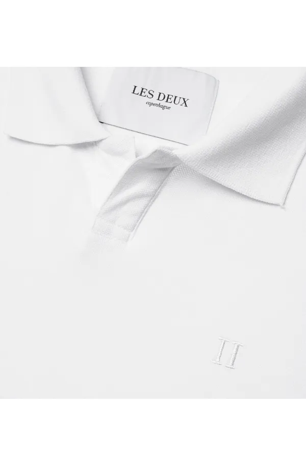 Les Deux Piqué Polo White