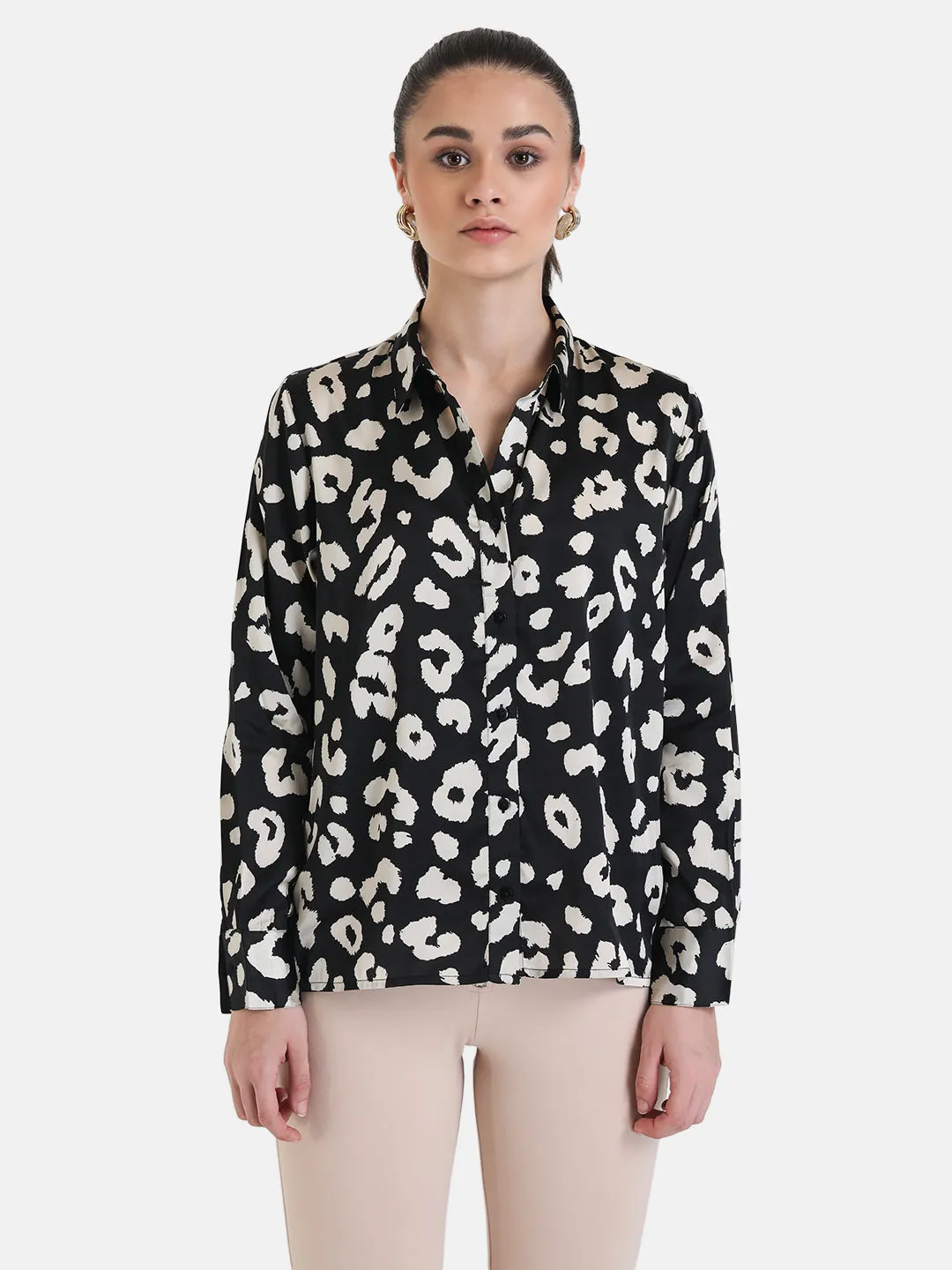 Loose Fit Satin Shirt