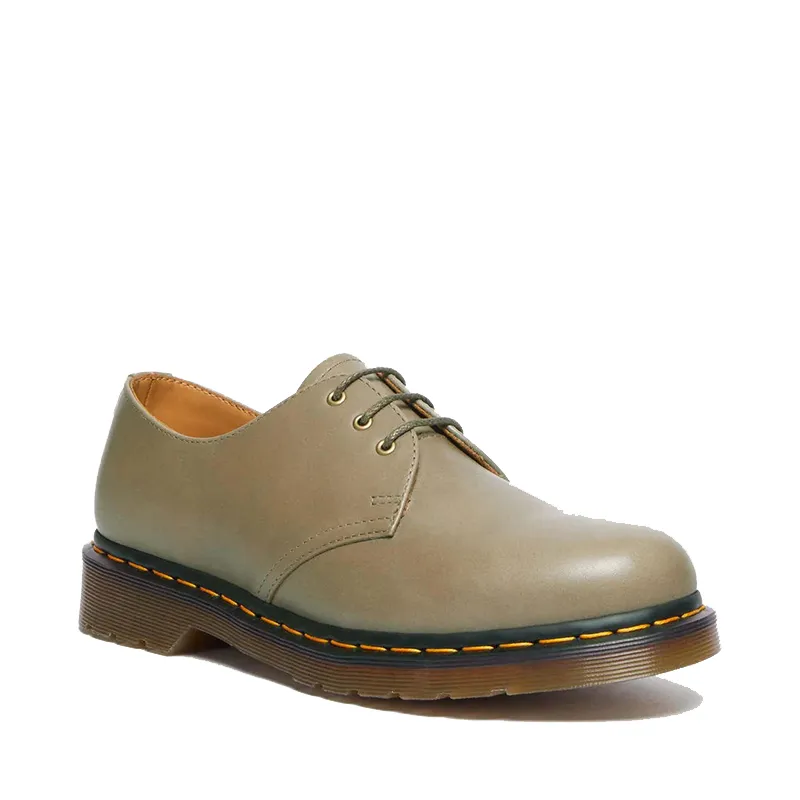 Men’s Leather Shoes for All Seasons, Gray Low-Top 