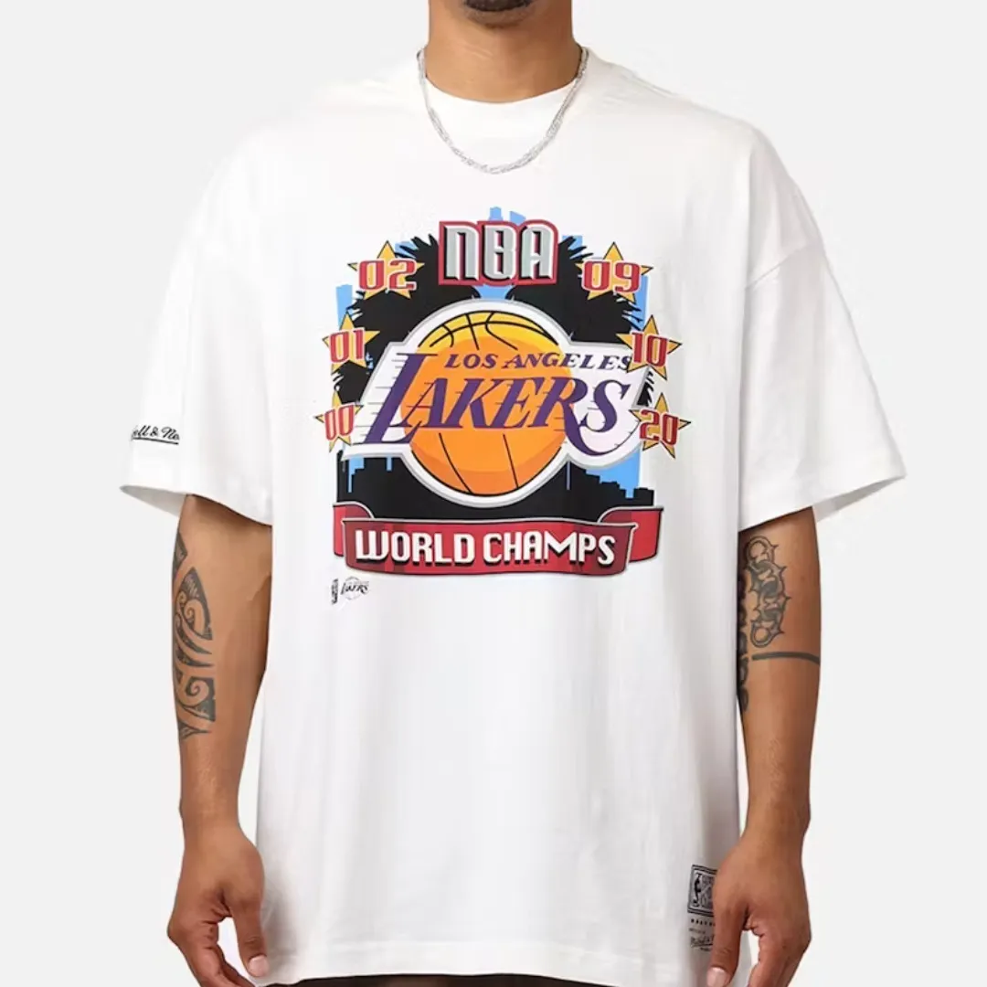 Mitchell&Ness  |Crew Neck Unisex Street Style Cotton Short Sleeves Logo