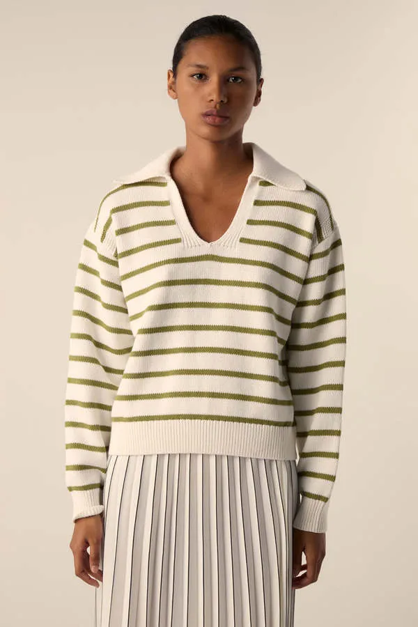 Murphy Sweater - Chalk/Willow