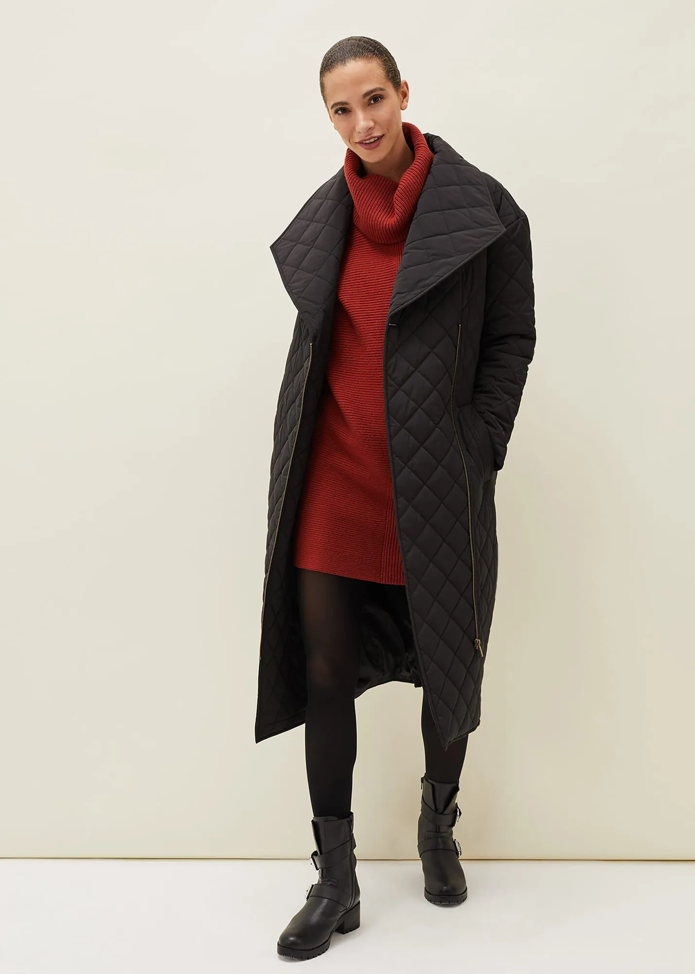 Nila Quilted Puffer Coat