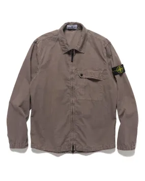 Old' Treatment Regular Fit Overshirt Dove Grey